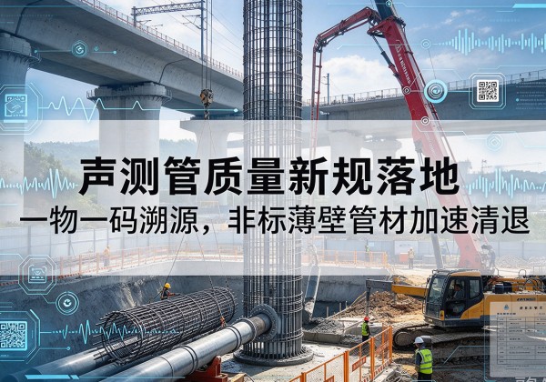 峄城声测管质量新规落地，一物一码溯源，非标薄壁管材加速清退