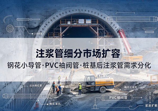 峄城注浆管细分市场扩容，隧道钢花小导管、PVC 袖阀管、桩基后注浆管需求分化